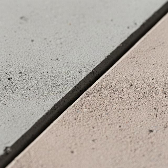 Detail einer kontrollierten Betonoberfläche mit gleichmässiger Struktur und Kanten